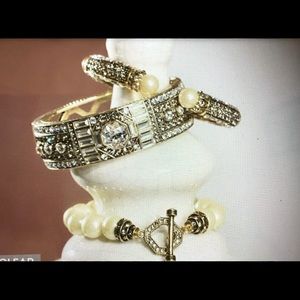 Heidi Daus “Lavish Layer” 3 piece crystal bracelets